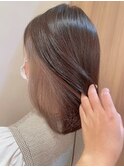 ◎インナーカラーボブ×ミルクティーベージュ◎透明感