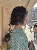 横浜パーマ／ボブパーマ／くせ毛風パーマ/切りっぱなしボブ