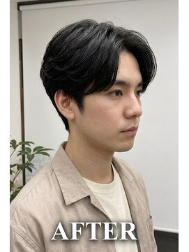 ジェットブラックキューサンロク(JET BLACK 936) ライトフェザーパーマ