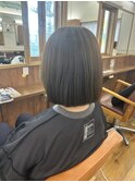 《TOPHAIR 中庄店/きゃん》内巻きボブ×アッシュベージュ