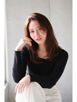 エイプリル(APRIL) 大人レイヤー×艶ブラウンセミロング