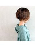 #前下がりトレンチショート