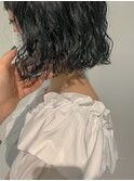 ＊【AO】ディープネイビーウェーブボブ