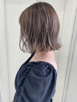 ヘアーデザイン シュシュ(hair design Chou Chou by Yone)&nbsp;透け感アッシュベージュ×切りっぱなしボブ/パーマ/天神大名