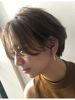 ダブル(W)&nbsp;とろける質感　柔らか韓国マッシュショート　大人かわいいヘア