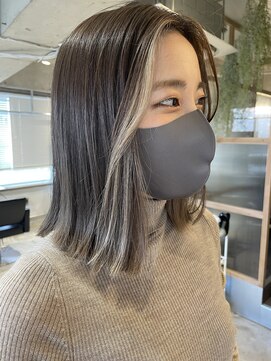 エンシー(ENCI) 外国人風/ホワイトベージュ/フェイスフレーミング