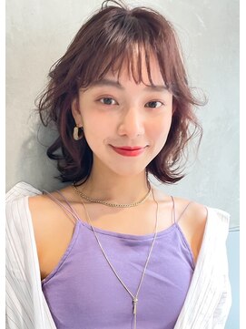 ロロ(ro-ro) 【恵比寿ro-ro】セミウェットウェーブ×ラベンダーベージュ