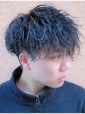 波巻きパーマ×マッシュスタイル/ツーブロック/メンズパーマ
