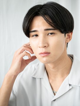 モッズヘア メン 南越谷南口店(mod's hair men) ビジネスシーンも◎黒髪がキマル万能刈り上げマッシュB南越谷