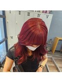 ツヤカラーワインレッドカシスカラー!
