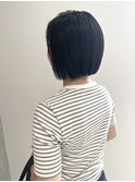 YOKE 大人ボブ切りっぱなしボブミニボブアッシュブラック