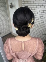 アップ　大人アップ　シニヨン　きれいめヘア　お呼ばれヘア
