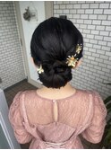 アップ 大人アップ シニヨン きれいめヘア お呼ばれヘア