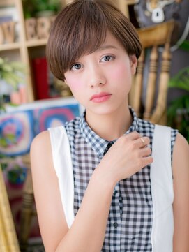 カバーヘア イヴ 戸頭店(COVER HAIR EVE) 斜めバング大人かわいいナチュラルマッシュc5戸頭20代30代40代