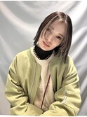 【天神】切りっぱなしボブ×フレーミングインナー
