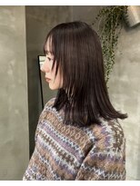 テトヘアー(teto hair)&nbsp;顔周りカットウルフレイヤーラベージュ透明感カラー