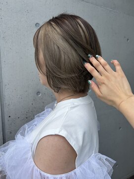 アチーブ ヘア デザイン(achieve hair design) アンブレラカラー/デザインカラー/インナーベージュカラー/前髪