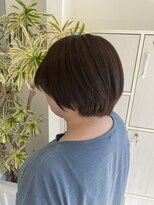 ヘア エッセンス エルメ(hair essence elme) 【アッシュブラウンのショートスタイル】