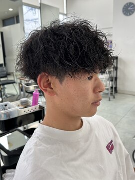 ネクスト 静岡店(NEXT) MEN'S HAIR/ダークアッシュ/ニュアンスパーマ/韓国マッシュ
