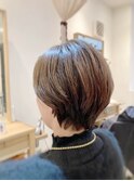 50代/ショート/ヘッドスパ/白髪染め/白髪ぼかし/ボブ/池袋