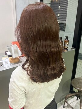 セプト 天神大名(SEPT.) ベージュカラー　ウェーブ巻き　セミロング 髪質改善カラー 韓国