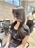 20代30代大人可愛い韓国ヘア 顔まわりカット 小顔カット