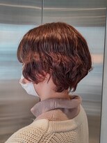 オーガニック リブ 川越(organic+live)&nbsp;大人美人ショートボブパーマウルフパーマアッシュベージュ