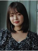 大人ロブ白髪染め30代40代50代60代大人女性
