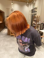 アーティック ヘア ディーヴァディーヴォ アーバ(ARTIC HAIR DIVA DIVO Arbor)&nbsp;オレンジカラー/ダブルカラー/切りっぱなしボブ【杉浦】