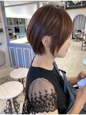 耳かけまるみショート小顔顔回りカット似合わせ赤羽美容室