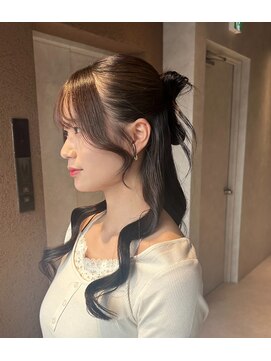 サロウィン 鹿児島天文館店(SALOWIN) 韓国カチモリリボンハーフアップ