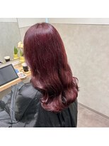 シュガー ヘアアンドネイル 仙台(SUGAR)&nbsp;【ブリーチ1回】チェリーレッド♪