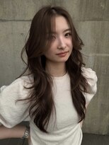 ラヴィズム 長岡店(LUVISM)&nbsp;韓国/顔周りレイヤー/ダブルカラー/ベージュ/前髪新潟長岡宮関