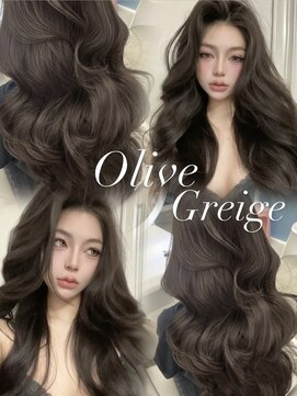 アイシー 表参道(ICY) オリーブグレージュ/ブリーチなしダブルカラー/レイヤーカット