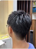 ツーブロック◎スパイキー刈り上げショートで男前