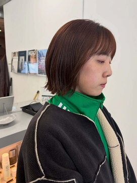 テンション(tension) レイヤーカットボブ髪質改善縮毛矯正札幌駅大通駅バスセンター駅