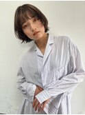 ショートレイヤー/エアリーボブ/透け感前髪