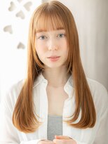 カバーヘアアンドスパ ブリス 浦和(COVER HAIR&SPA bliss) フレンチバングハイトーンカラーレイヤーロング10代20代X浦和