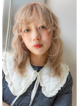 ソレイユトウキョウシブヤ(SOLEIL TOKYO shibuya) 海外風ブロンド×カーリーレイヤー