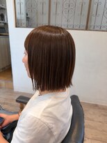 イト リトルヘアガーデン(ito. little hair garden)&nbsp;切りっぱなしボブ×ベージュ