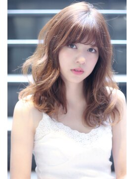 クーエフー(coo et fuu) 【表参道】厚めバングにランダムウェーブのセミロング♪藤沢