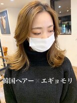 ノラキチジョウジ(NORA KICHIJOJI)&nbsp;#韓国ヘア#おくれ毛#ミルクティーベージュ#エギョモリ#ウルフ