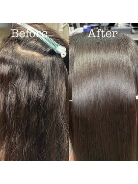 ローリー(Rowlly) ＊　艶髪髪質改善　縮毛矯正　Before After　＊