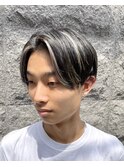 ホワイトメッシュのフレーミングカラー