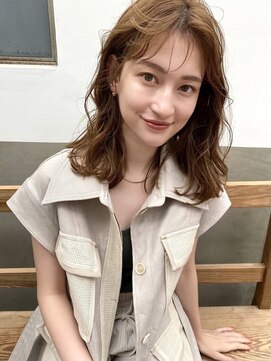 ステイシーオギクボ(stay she ogikubo) 柔らかベージュ〇ふんわりレイヤーロブ