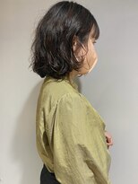 コフィー バイ メルト 吉祥寺(cofy by melt)&nbsp;【三ツ井純】大人かわいいコテ巻き風ボブパーマスタイリング簡単