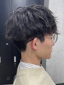 フイ 自由が丘(men's salon Hui) メンズ/アップバング/ツーブロックマッシュ/束感ショート波巻き