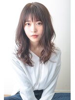 ヘアメイク アリエス 岩切店(HAIR MAKE aries) 顔まわりレイヤーが可愛いフラッフィーセミロング