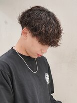 波巻きスパイラルパーマツイストパーママッシュメンズ