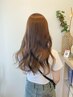 【ブリーチなしの2回カラー、透明感出したい方】ライトナー＋カラー￥12000